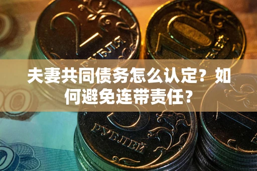 济南夫妻共同债务怎么认定？如何避免连带责任？