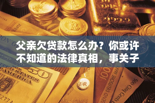 济南父亲欠贷款怎么办？你或许不知道的法律真相，事关子女未来