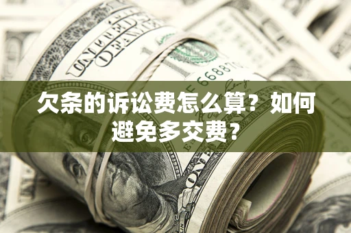 济南欠条的诉讼费怎么算？如何避免多交费？