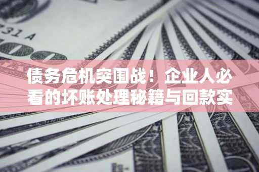 济南债务危机突围战！企业人必看的坏账处理秘籍与回款实战指南